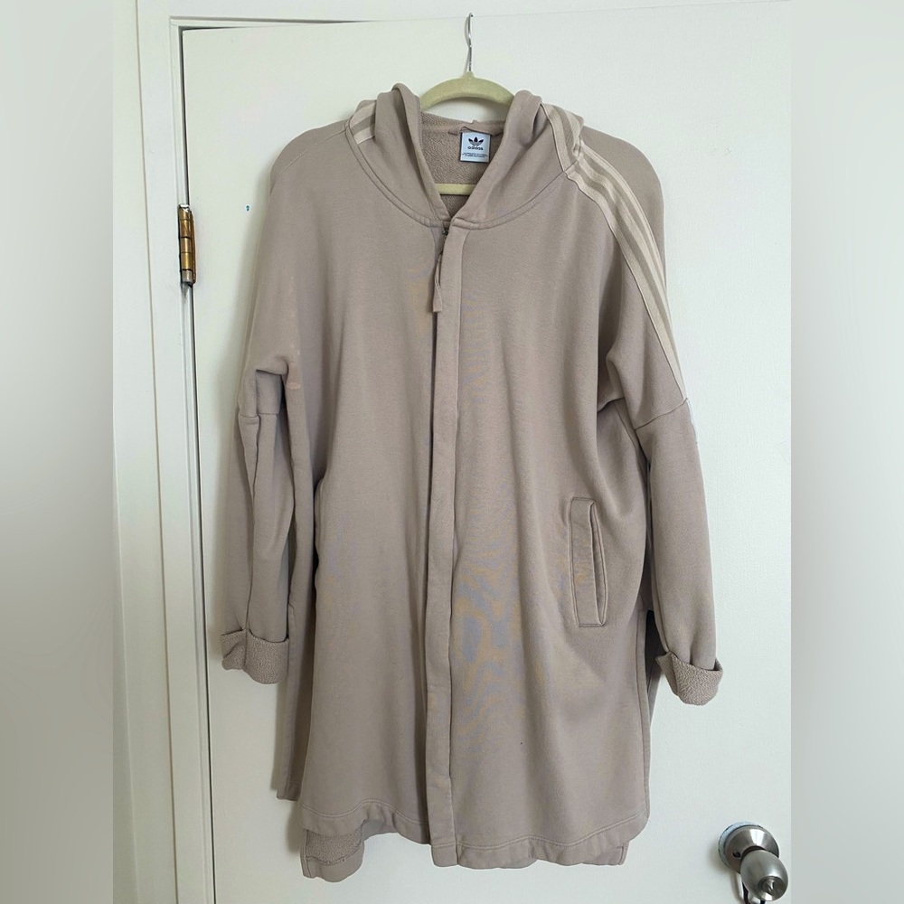 Adidas Beige along Zip Up